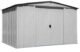 Arrow Classic Steel Storage Shed, 10x8, Flute Grey - Image 4