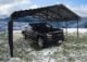 Arrow Powder Coated Steel Carport 20 ft. x 20 ft. – Charcoal