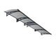 Canopia by Palram Aquila 4100 Door & Window Awning, 14′ L x 3′ W x 6.9″ H – Gray Structure/Solar Gray Panels