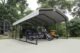 Steel Carport 12 x 20 x 7 ft. Galvanized Black/Eggshell