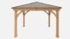 Yardistry Meridian Gazebo with Cedar Wood & Aluminum Roof (12 ft. x 12 ft.)