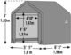 ShelterLogic Shed-in-a-Box 6 x 6x 6 ft Peak Grey - Image 2
