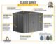 Arrow Classic Steel Storage Shed, 8x6, Charcoal - Image 5