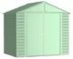 Arrow Select Steel Storage Shed, 8×6, Sage Green