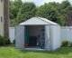 EZEE Shed Steel Storage 10 x 8 ft. Galvanized Extra High Gable Cream with Charcoal Trim - Image 6