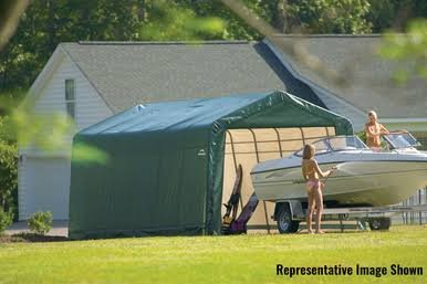 ShelterCoat 13 x 28 ft. Garage Peak Green STD ShelterCoat 13 x 28 ft. Garage Peak Green STD