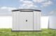 Arrow Classic Steel Storage Shed, 8x6, Flute Grey - Image 6