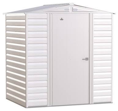 Arrow Select Steel Storage Shed, 6×5, Flute Grey Arrow Select Steel Storage Shed, 6×5, Flute Grey