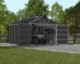 Canopia by Palram Yukon 11 ft. x 13 ft. Garage Shed Kit - Dark Grey - Image 4