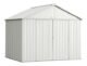 EZEE Shed Steel Storage 10 x 8 ft. Galvanized Extra High Gable Cream - Image 4