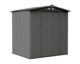 EZEE Shed Steel Storage 6 x 5 ft. Galvanized Low Gable Charcoal