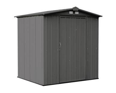 EZEE Shed Steel Storage 6 x 5 ft. Galvanized Low Gable Charcoal EZEE Shed Steel Storage 6 x 5 ft. Galvanized Low Gable Charcoal