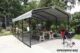 Steel Carport 12 x 29 x 7 ft. Galvanized Black/Eggshell - Image 5
