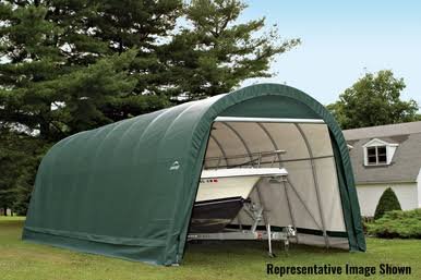 ShelterCoat 15 x 28 ft. Wind and Snow Rated Garage Round Green STD ShelterCoat 15 x 28 ft. Wind and Snow Rated Garage Round Green STD