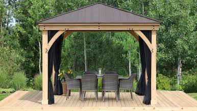 Yardistry Mosquito Mesh Kit for Meridian Gazebo (12 ft. x 12 ft.) Yardistry Mosquito Mesh Kit for Meridian Gazebo (12 ft. x 12 ft.)