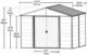Ironwood Steel Hybrid Shed Kit 10 x 8 ft. Galvanized Anthracite - Image 3