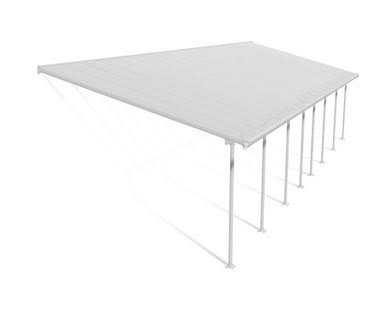 Canopia by Palram Feria 13 ft. x 40 ft. Patio Cover Kit – White, Clear Twin wall Canopia by Palram Feria 13 ft. x 40 ft. Patio Cover Kit – White, Clear Twin wall