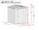 Arrow Elite Steel Storage Shed, 6x6, Anthracite - Image 2