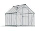 Canopia by Palram Mythos 6 ft. x 10 ft. Greenhouse Kit - Silver Structure & Twinwall Panels - Image 2