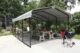 Steel Carport 12 x 20 x 7 ft. Galvanized Black/Eggshell - Image 6