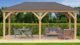 Yardistry Meridian Gazebo with Cedar Wood & Aluminum Roof (12 ft. x 20 ft.) - Image 8