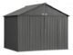 EZEE Shed Steel Storage 10 x 8 ft. Galvanized Extra High Gable Charcoal - Image 5