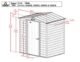 Arrow Select Steel Storage Shed, 6x5, Charcoal - Image 4
