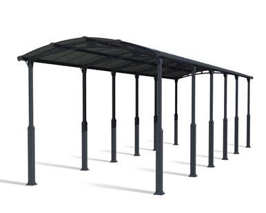 Canopia by Palram Alpine 12 ft. x 42 ft. Carport Kit – Grey Structure & Twin Wall Panels Canopia by Palram Alpine 12 ft. x 42 ft. Carport Kit – Grey Structure & Twin Wall Panels