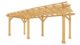 Yardistry 10 x 22 Meridian Cedar Wood Pergola - Image 4