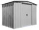 Arrow Classic Steel Storage Shed, 8×6, Flute Grey