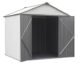EZEE Shed Steel Storage 8 x 7 ft. Galvanized High Gable Cream with Charcoal Trim - Image 4