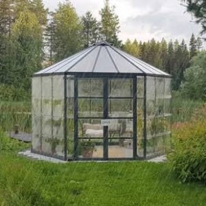 Canopia by Palram Oasis 12 ft. Greenhouse Kit – Grey Structure & Hybrid Panels
