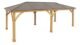Yardistry 12 x 24 Meridian Gazebo with Cedar Wood & Aluminum Roof - Image 5