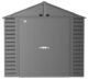 Arrow Select Steel Storage Shed, 8x6, Charcoal - Image 3