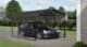 Arrow Steel Carport 10 x 15 x 7 ft. Galvanized Black/Charcoal - Image 4
