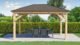 Yardistry Meridian Gazebo with Cedar Wood & Aluminum Roof, (12 ft. x 16 ft.) - Image 7