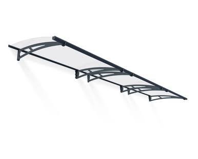 Canopia by Palram Aquila 15 ft. x 3 ft. Door Awning Kit – Grey Structure/Clear Panels Canopia by Palram Aquila 15 ft. x 3 ft. Door Awning Kit – Grey Structure/Clear Panels