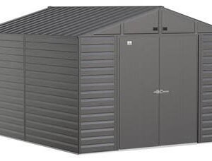 Arrow Select Steel Storage Shed, 10×12, Charcoal