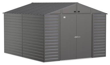 Arrow Select Steel Storage Shed, 10×12, Charcoal Arrow Select Steel Storage Shed, 10×12, Charcoal