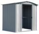 Arrow Classic Steel Storage Shed, 6x5, Flute Grey - Image 6