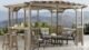 Yardistry Madison Pergola with Cedar Wood, Timber Gray Stain & Sunshade (10 ft. x 14 ft.)