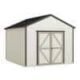Handy Home DIY Astoria 12 ft. x 12 ft. Wooden Shed with Onyx Black Shingles