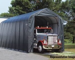 ShelterCoat 16 x 40 ft. Garage Peak Gray STD
