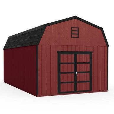 Handy Home DIY Hudson 12 ft. x 20 ft. Wooden Storage Shed with Flooring Included Handy Home DIY Hudson 12 ft. x 20 ft. Wooden Storage Shed with Flooring Included