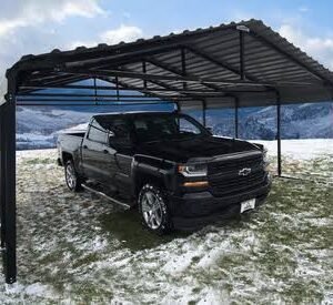 Arrow Powder Coated Steel Carport 20 ft. x 20 ft. – Eggshell