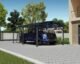 Canopia by Palram Arcadia 12 ft. x 21 ft. Carport Kit - Grey Structure & Twin Wall Panels - Image 4