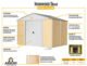 Ironwood Steel Hybrid Shed Kit 10 x 8 ft. Galvanized Anthracite - Image 6