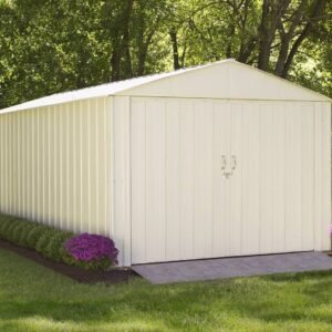 Commander 10 x 25 ft. Steel Storage Building Eggshell