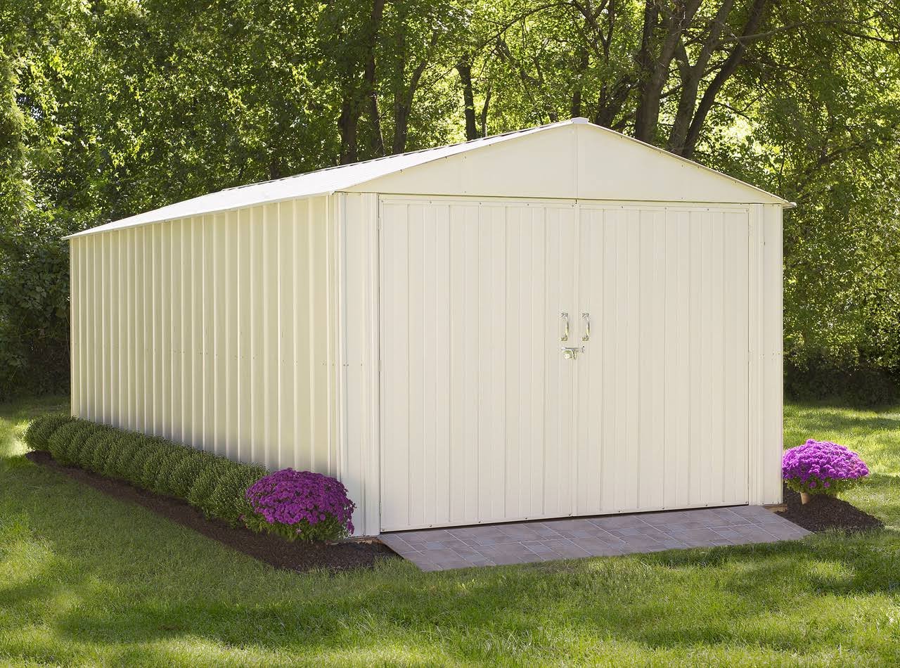Commander 10 x 25 ft. Steel Storage Building Eggshell Commander 10 x 25 ft. Steel Storage Building Eggshell