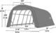 ShelterCoat 12 x 24 ft. Wind and Snow Rated Garage Round - Green STD - Image 3